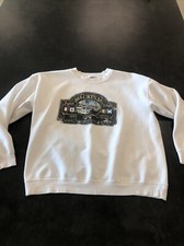 Vintage Mackinac Island Sweatshirt Mens L Large White Crew Neck