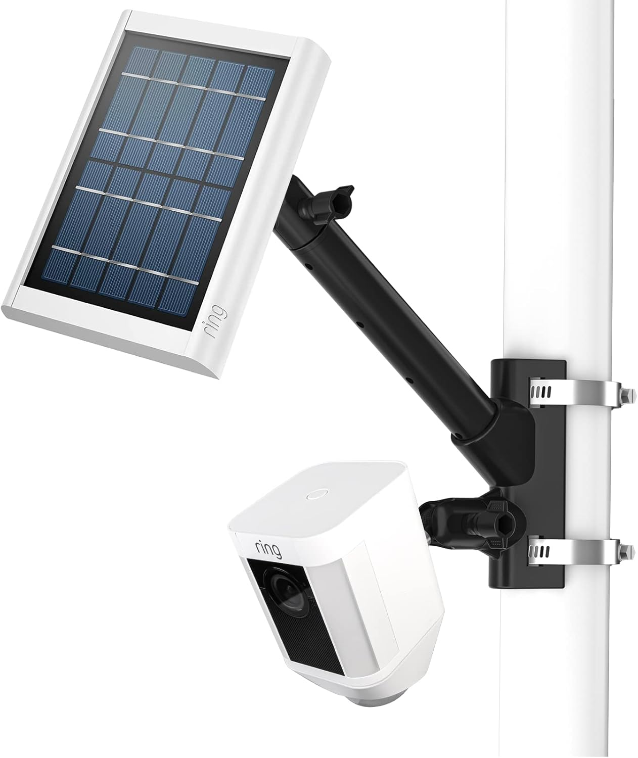 2-In-1 Pole Mounting Bracket for Stick up Cam/Prosolar Panel, Spotlight Cam