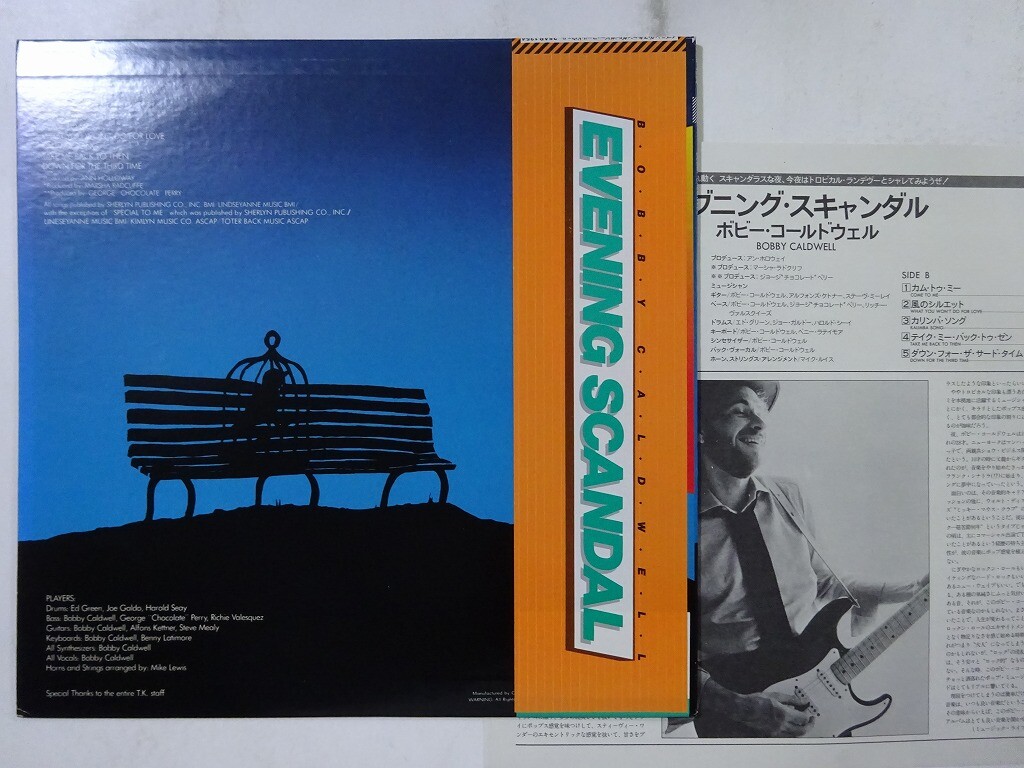 Bobby Caldwell Evening Scandal T.K. Records 25AP 1354 Japan Bobby Caldwell Evening Scandal T.K. Records 25AP 1354 Japan