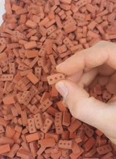 Real Mini Red Bricks with Pallet - Premium Quality - 1/12 Scale, Made in USA
