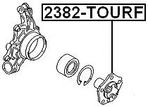 Buje de rueda delantera para Volkswagen Touareg 2003-2010 Foto 2 de 3