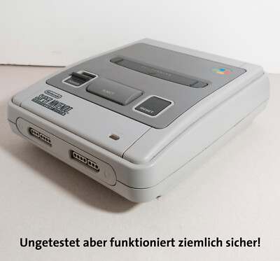 Original Nintendo SNES in super Zustand mit Original Stromadapter und Kabel