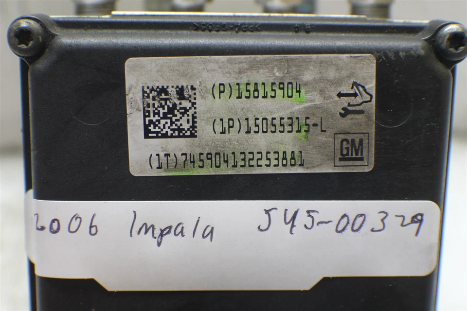 2006-2007 Chevrolet Impala Monte Carlo ABS Pump Control 15815904 Module 260 14K3 - Image 3 of 4