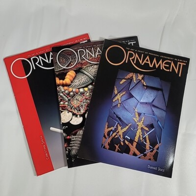 Ornament Magazine 3 Issues 2003 Art Craft Adornment Cultures Jewlery Design