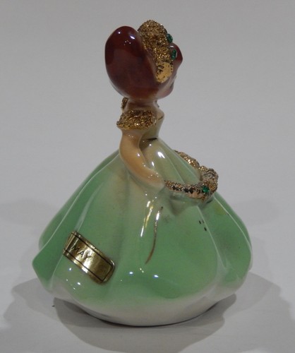 Josef Originals California TILT HEAD MAY EMERALD Birthday DOLL Spaghetti Trim - 第 3/8 張圖片