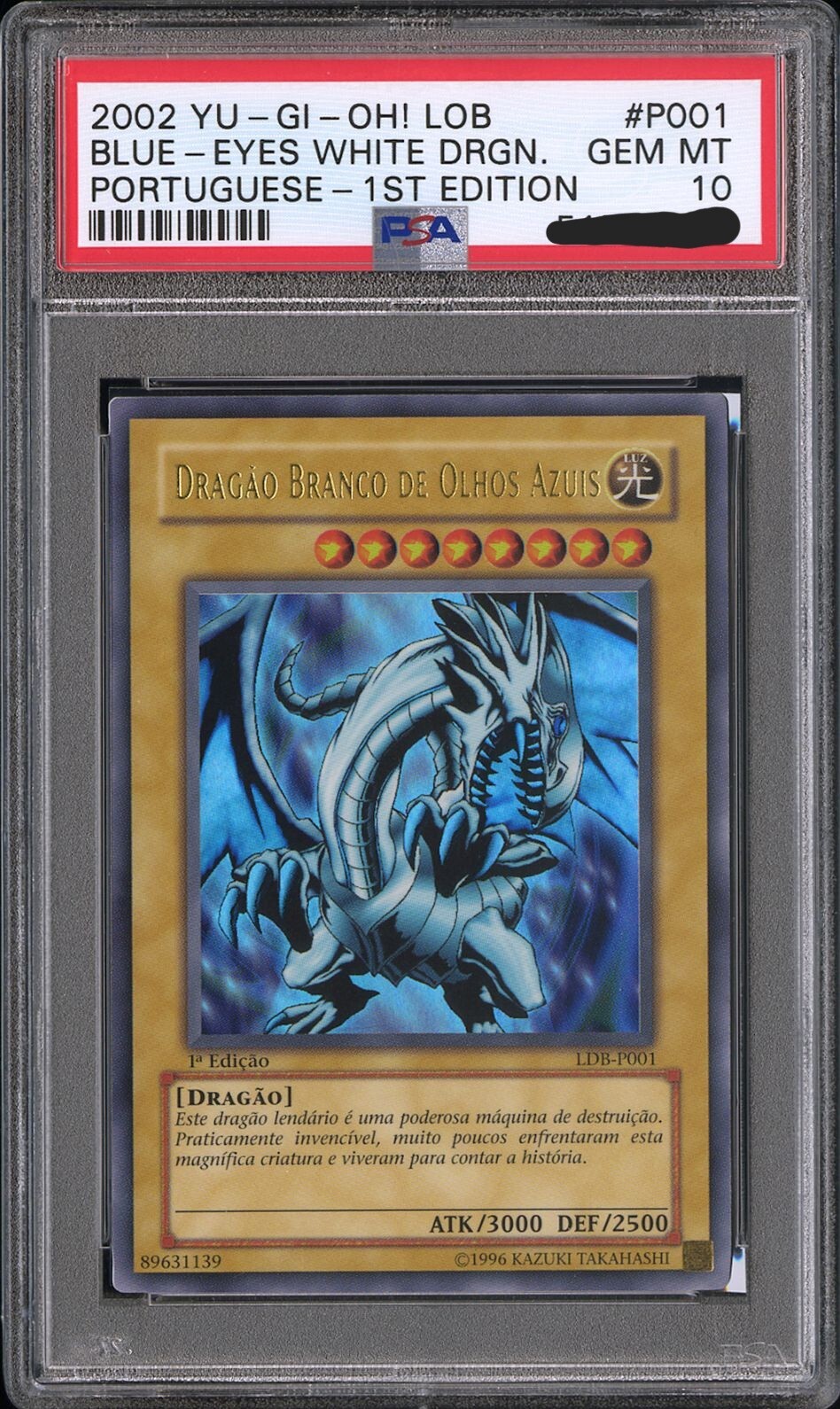 Blue Eyes White Dragon 1st Edition Wert BLUE-EYES WHITE DRAGON ULTRA RARE 1ST EDITION PSA 10 GEM MINT | eBay