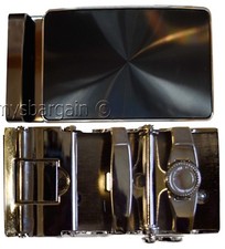 Men s belt Buckle. Automatic sliding buckle Black and Silver Belt buckle only