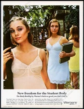 1969 Warner's lingerie slip women photo Freedom for the Student Body vintage ad