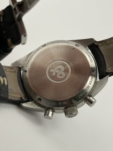 Bell & Ross Vintage 120 Chronograph Black Dial White Subdials Quartz Wristwatch - 第 7/11 張圖片