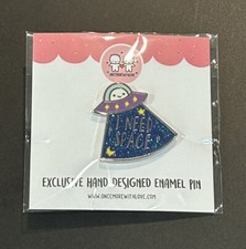 Cute New Once More With Love Enamel Pin  I Need Space  OMWL