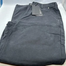 Harley Davidson Mechanic Woven Carpenter Pants Mens Size 38x34 Black 96000-23VM