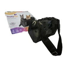 TrustyPup Easy Explorer Medium Carrier For Dogs Cats Side Entry Locking Zippers