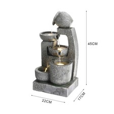 Solar Powered Garden Water Feature Outdoor Statues/Slate Water Fountain Cascade