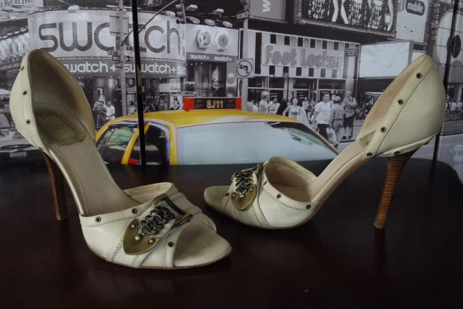Magnifique escarpins Christian Dior Peep Orteil IT 38 / US 8 Hot Sexy WoW