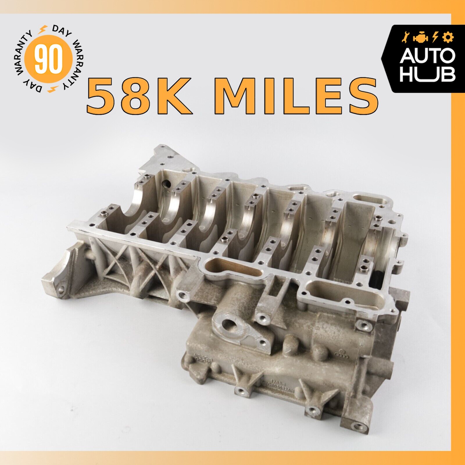 03-13 Bentley Continental Flying Spur GT 6.0L Lower Engine Motor Block OEM 58k