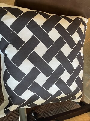 Williams Sonoma basket weave basketweave Indoor Outdoor Pillow 22