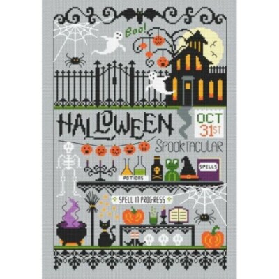 Halloween Kreuzstich Kit kleine Taube Designs