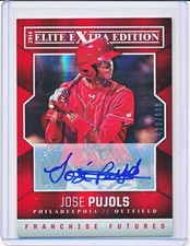 JOSE PUJOLS 2014 PANINI ELITE EXTRA EDITION PROSPECT AUTOGRAPH AUTO RC #'D /699