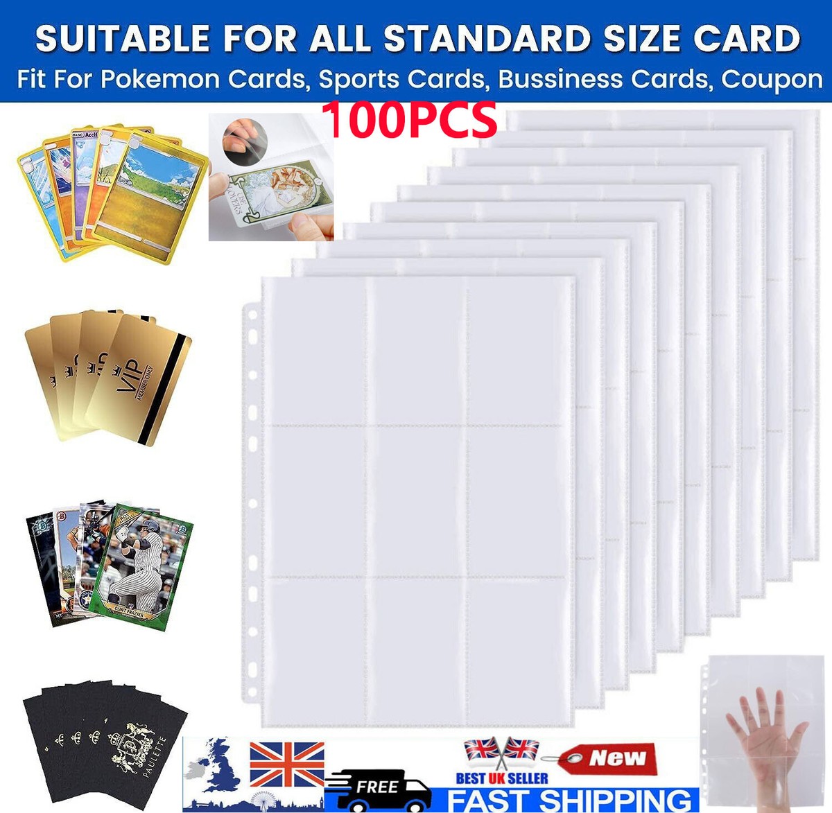 pokemon trading card album binder Ultra Pro: Portfolio - 4-Pocket - Pokemon - Perfect Order main image 1