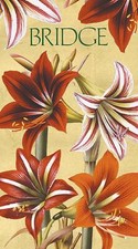 Caspari Bridge Score Pad, Amaryllis (SP103)
