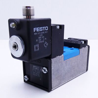 Festo MDH-5/2-D-1-M12-C 197125 2-10bar Magnetventil -unused-
