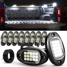 RGB/Pure White LED Rock Lights, 8-24 Pods Waterproof Underglow Neon Lights Kit