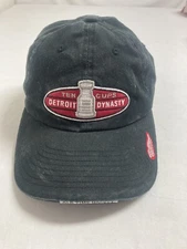 Detroit Red Wings Ten Cups Detroit Dynasty Old Time Sports Black Strapback Hat