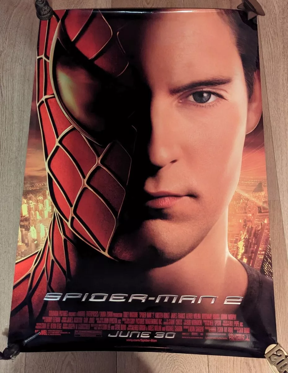  Movie Poster SPIDER-MAN 2 1 Sided ORIGINAL FINAL 27x40