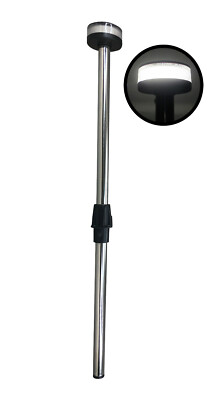 Pactrade Marine Boat LED All Round Anchor Plug-in Light Pole 22'' Collar USCG 2NM
