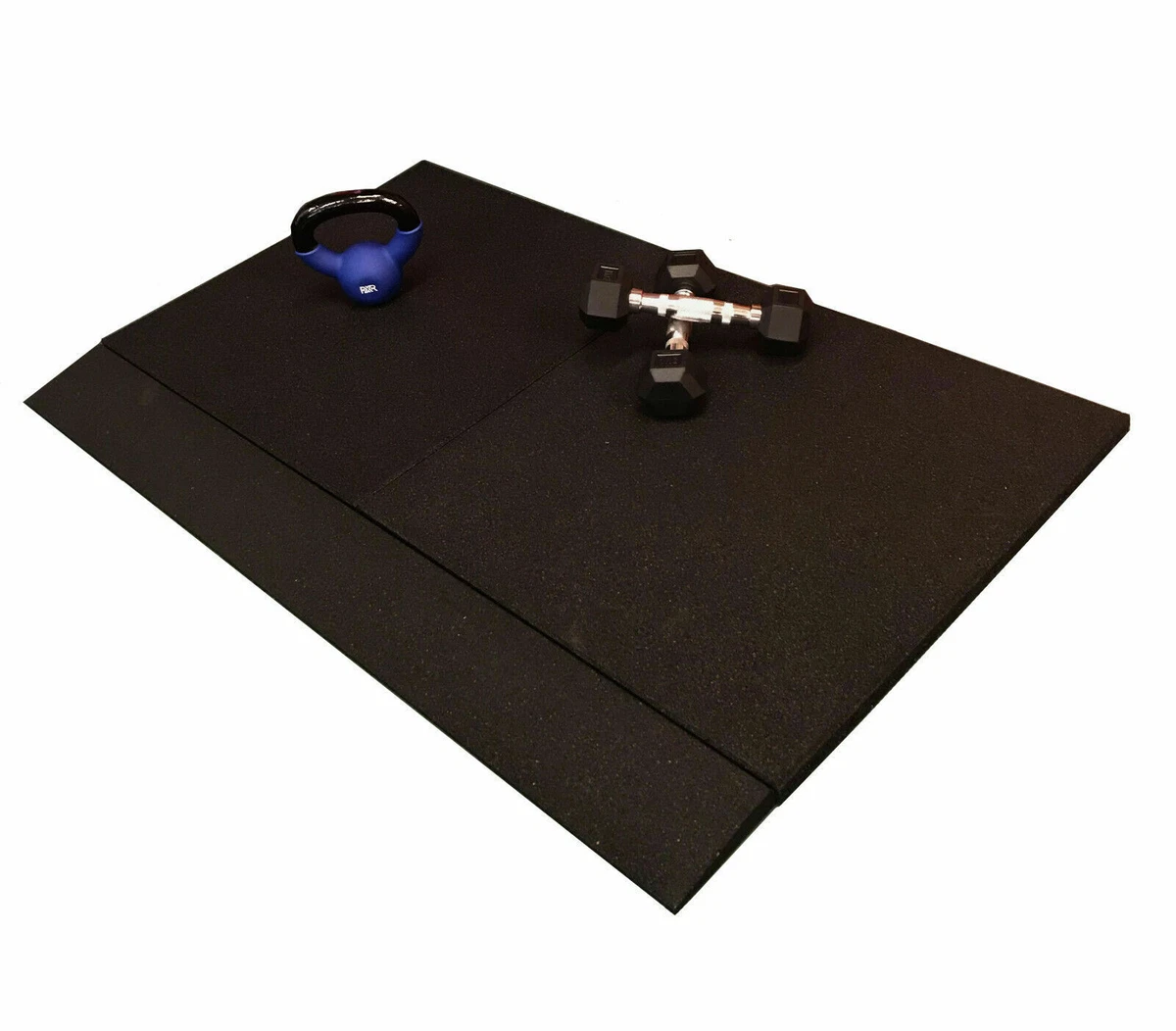 FXR Sports Heavy Duty Commercial Black Rubber Flooring Gym Mats
