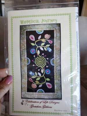 Sewing Wool Felting Pattern Whimsical Journey ~20x40 Wall Hanging Throw blanket