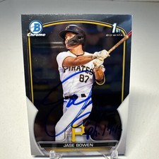 2023 Jase Bowen Bowman 1st Chrome Pittsburgh Pirates #BCP-146 Signed