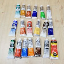 Lot of 19 1.25 Oz Winsor Newton Winton Oil Paint