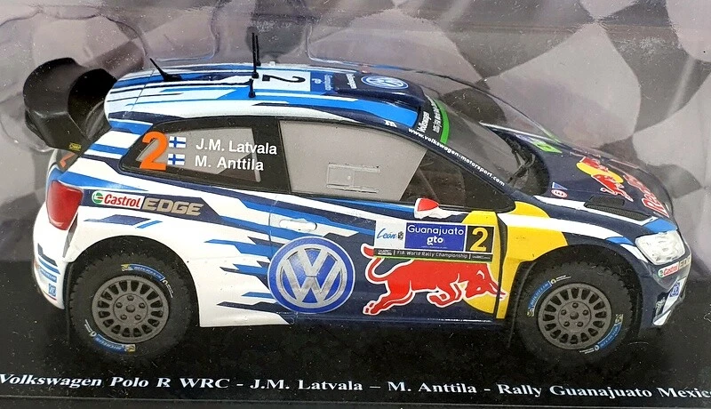 Altaya escala 1/24 diecast AL5122C - Volkswagen Polo R WRC J.M. Latvala #2 2016 Foto 3 de 4