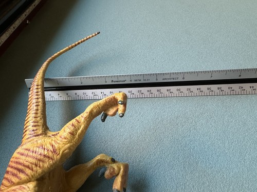 Vintage Safari Ltd 1993 Velociraptor Dinosaur 11" Figure Toy Prehistoric - Picture 10 of 10