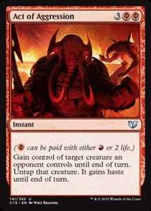 Act of Aggression x4 - Commander 2015 - NM-Mint, English - Commander 2015