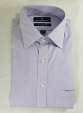 HART SCHAFFNER MARX MEN'S NON IRON COTTON DRESS SHIRT LAVENDER SZ 15.5 OR 16-NWT