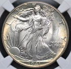 1941 WALKING LIBERTY HALF DOLLAR NGC MS 65 LOVELY SILVER SATIN GEM WITH A LIGHT