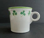 FIESTA St. PATRICK's DAY SHAMOCK Irish CLOVER Homer Laughlin HLC Ring Handle MUG