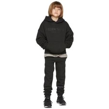 FEAR OF GOD ESSENTIALS BLACK KIDS TRACKSUIT (FW22)-Age 8 - 9