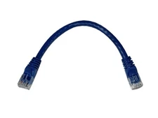 10 Pack - Category 6 Patch Cable (UTP) 7" - 100% Copper Wire Gold Plated Contact