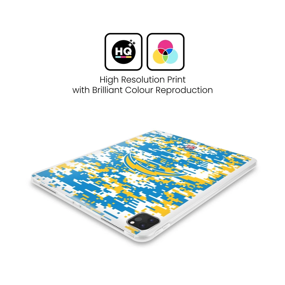 NFL LOS ANGELES CHARGERS GRAPHICS SOFT GEL CASE FOR APPLE SAMSUNG KINDLE - Image 2 of 4