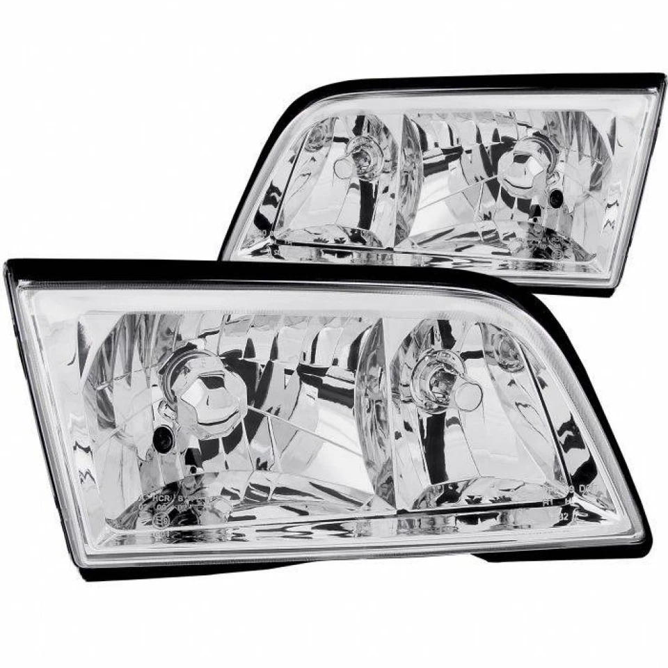 Faros de cristal cromados ANZO para Mercedes-Benz C220/C230/C280 1994-2000 Foto 3 de 4