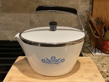 ORIGINAL 1960&rsquo;s Corning Ware P-57-B  DELUXE 2 QT Pyroceram TEA KETTLE NEW w/BOX!