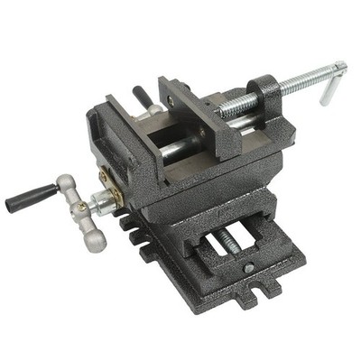 LABLT 4'' Cross Drill Press Vise 2 Way X-Y Clamp Machine Slide Metal Milling