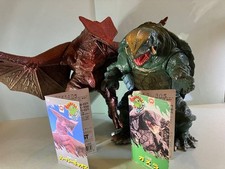 Gamera  Super Gyaos Soft Vinyl Figures Set Daiei Kaiju Bandai Tagged