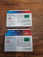 NEW LuxPro P111 Heating & Cooling Lever Thermostat Brand New In Box Sealed