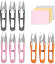 9 Pcs 4.1 Inch Sewing Scissors Thread Snips, High-Carbon Steel Yarn Snips, Threa