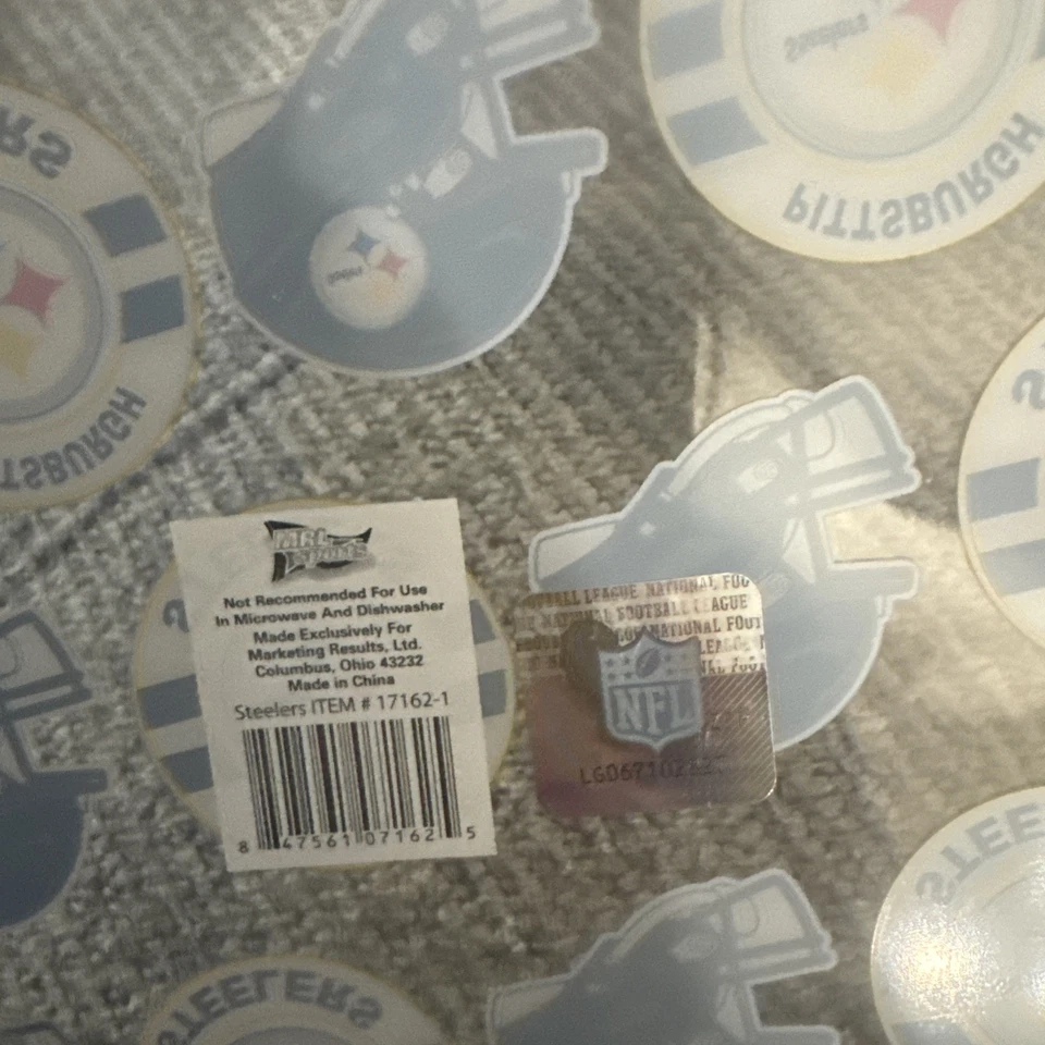 Pittsburg Steelers Magnet, Food Tray, Popcorn/ice Bucket & cups Tailgate Nfl - Image 3 of 4