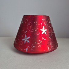 Yankee Candle Large Ruby Fall Flickering Glass Shade New